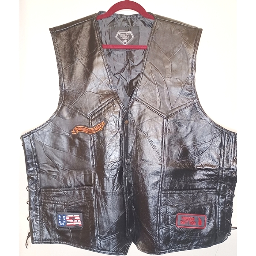 Genuine Buffalo Leather Vest